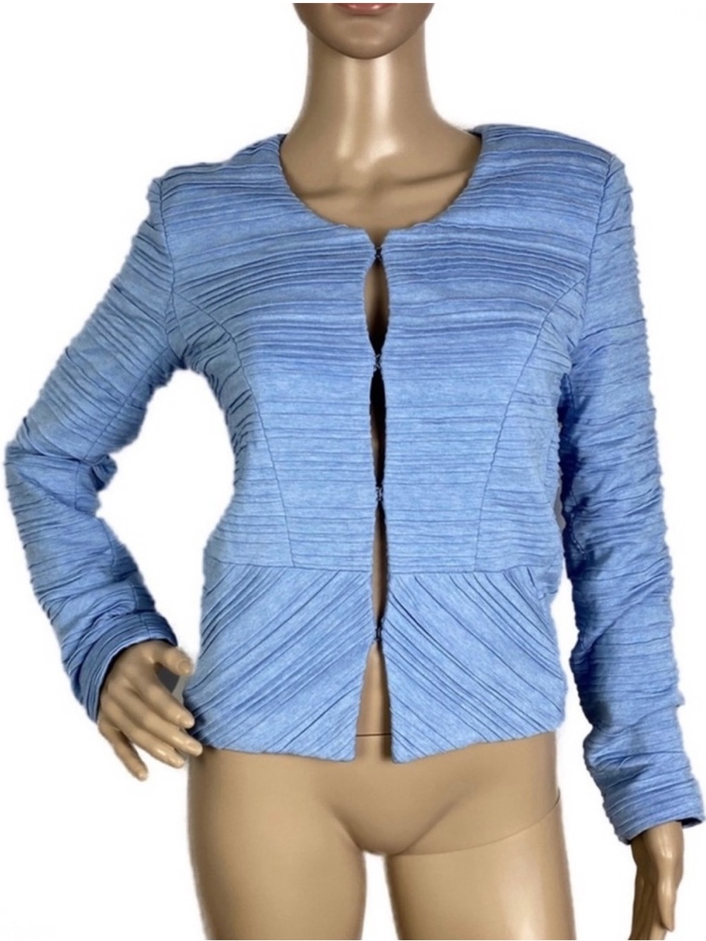 NEW TORN BY RONNY KOBO BLUE PLEATED JACKET